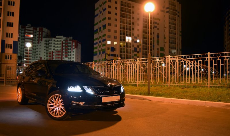 Škoda Octavia a7 ночь