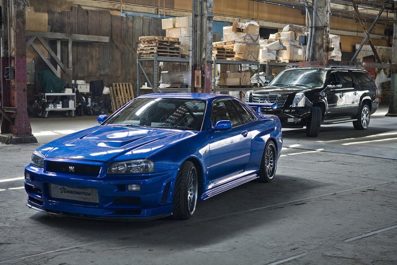 Nissan Skyline GTR r34 Форсаж