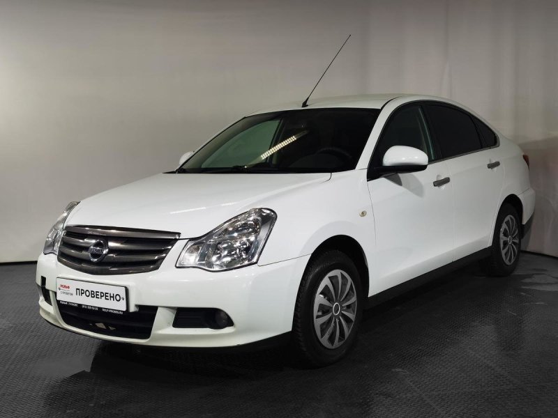 Nissan Almera g15 белая в тонере