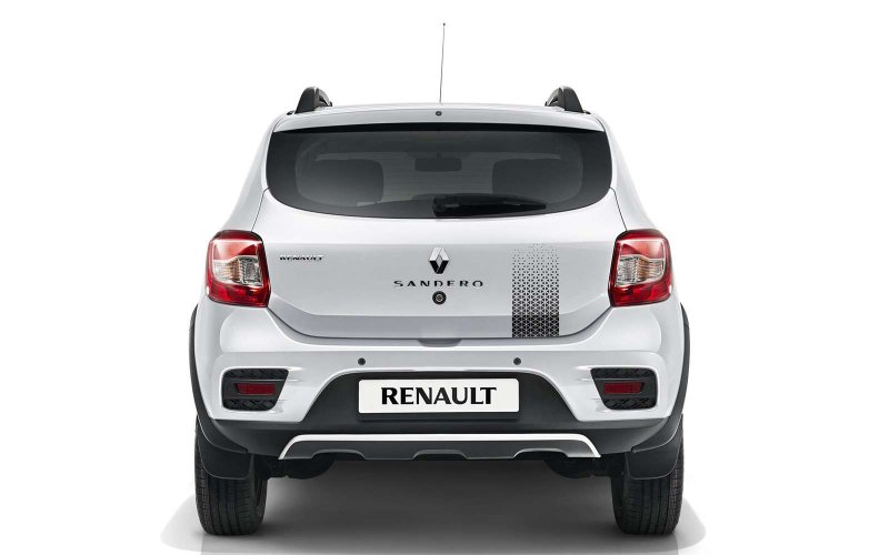 Renault Sandero Stepway белый сзади