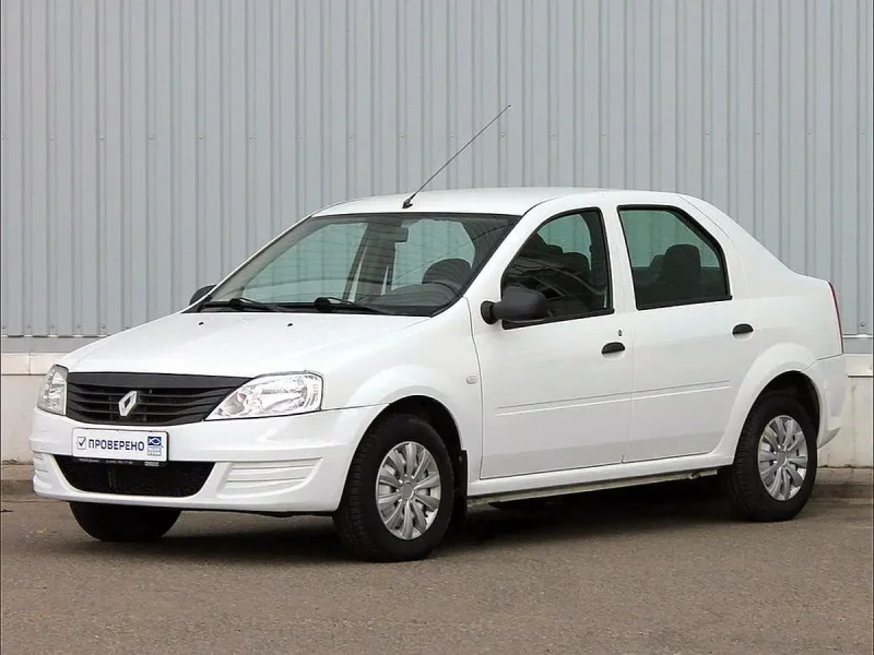 Renault Logan белый 2008