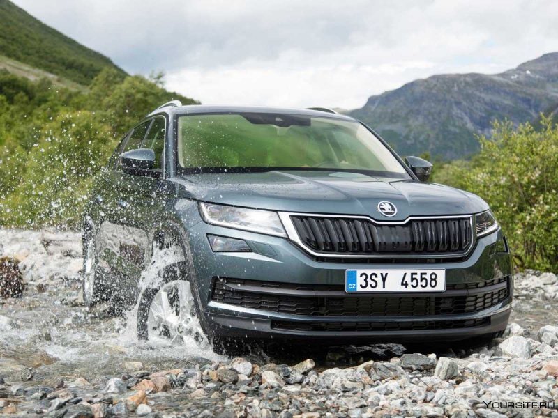 Шкода Skoda Kodiaq белая Технопарк