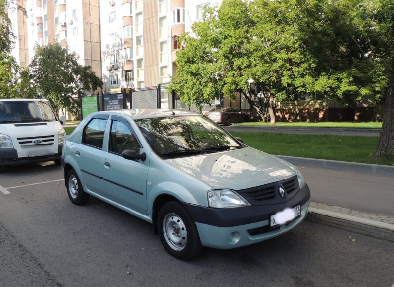 Renault Logan 2008 темно серый