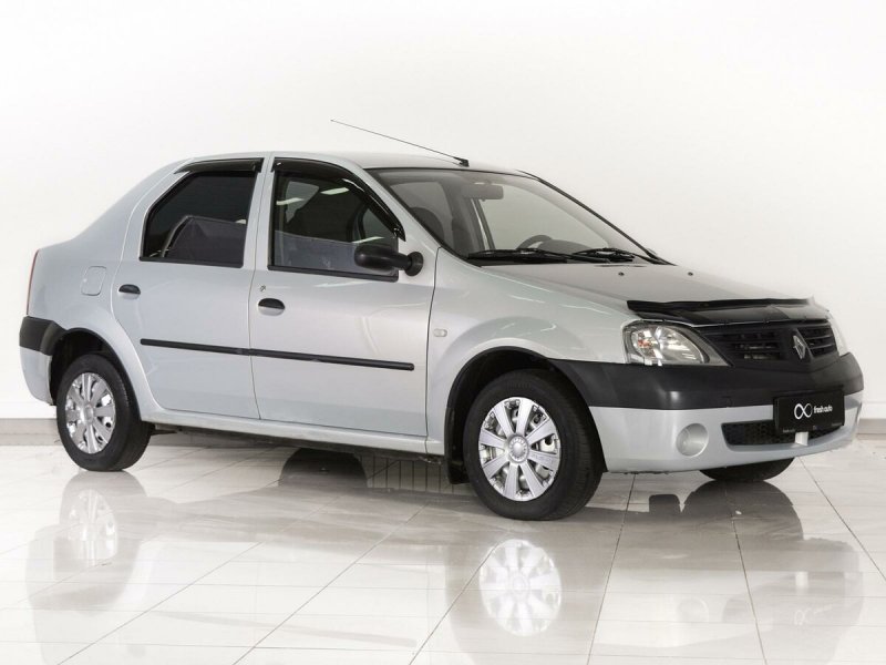 Renault Logan белый 2008