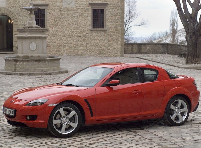 Мазда rx8 красная