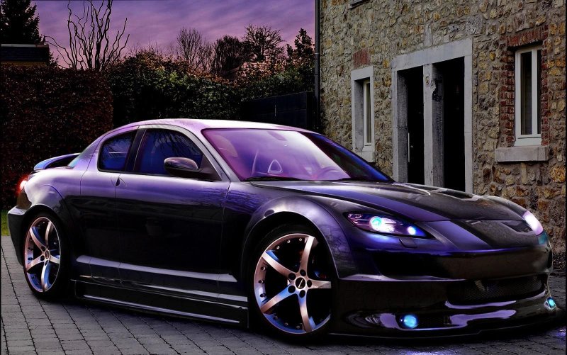 Mazda rx8 Tuning Black