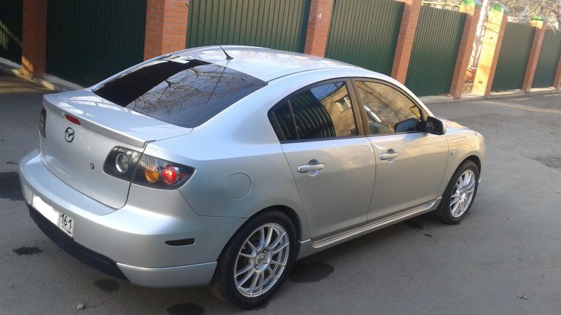 Mazda 3 седан 2008 серебристый