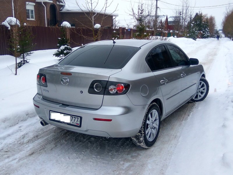 Mazda 3 седан 2008 серебристый