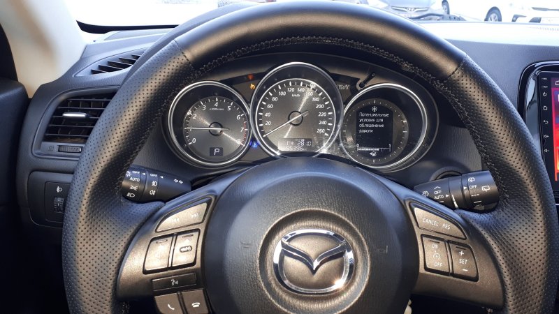 Оплетка на руль Mazda CX-5