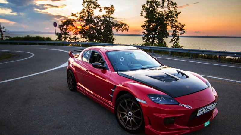 Mazda rx8 фиолетовая