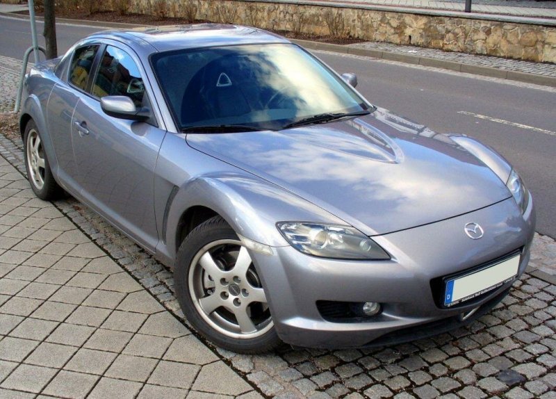 Mazda rx8 серая