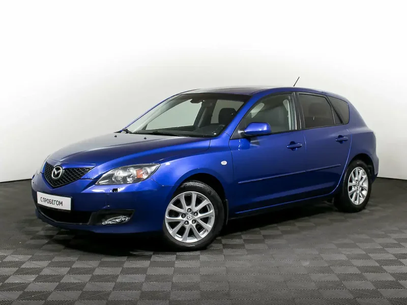 Mazda 3 2008 седан синий