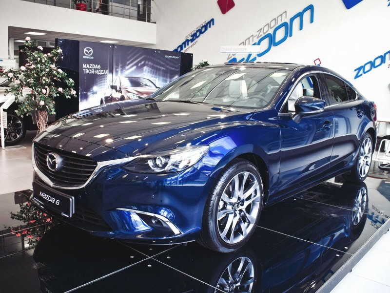 Mazda 6 голубая 2021