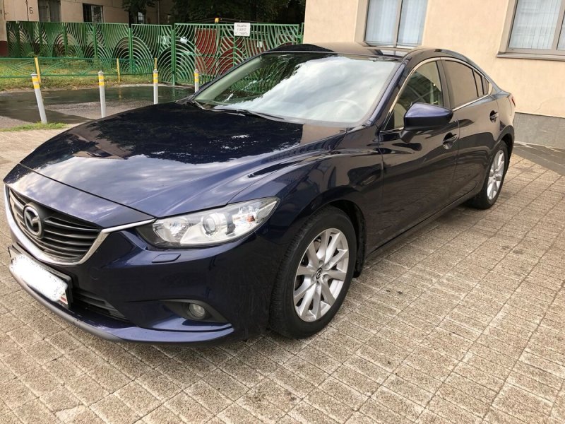 Mazda 6 голубая