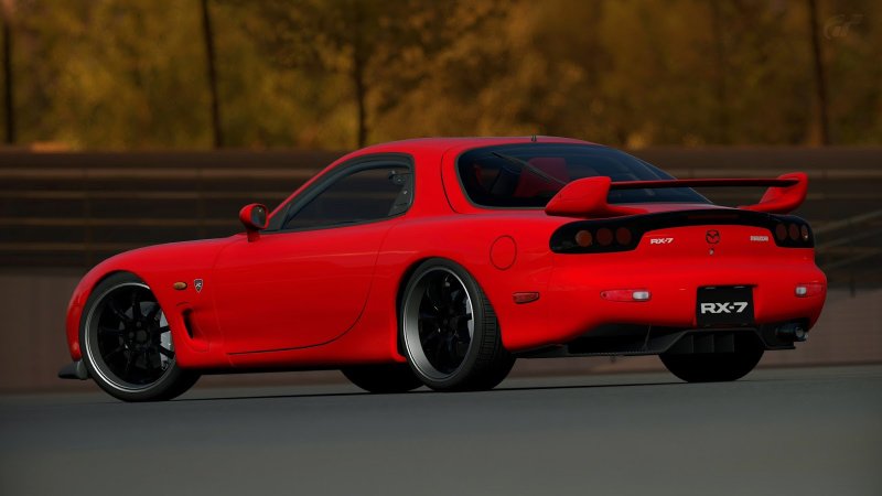 Mazda rx7 красная