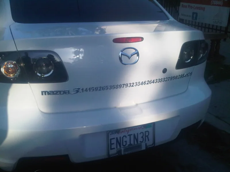 Наклейка на Mazda прикол