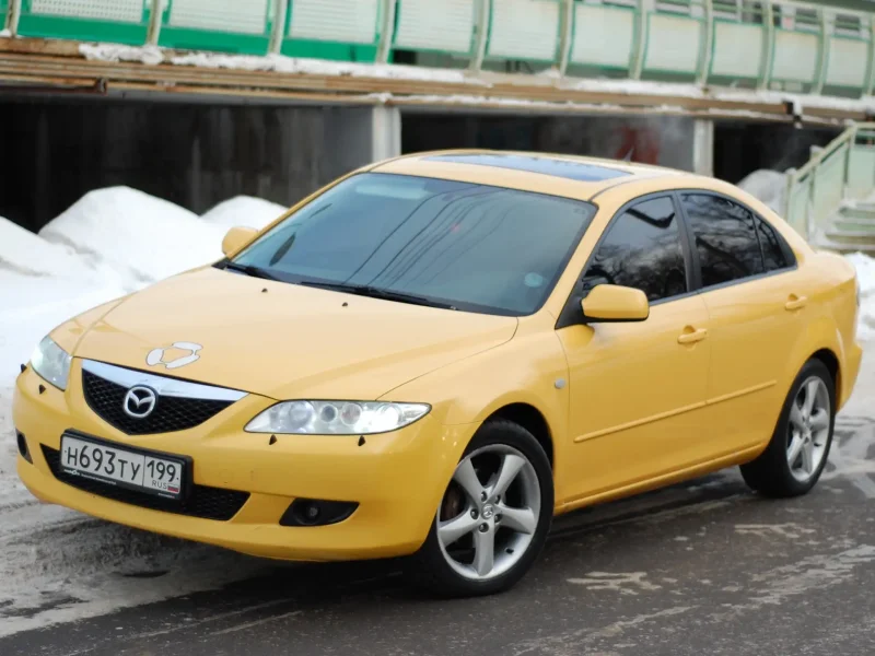 Mazda 6 желтая