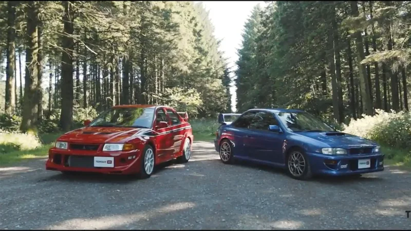 Mitsubishi Evolution 6 vs Subaru Impreza