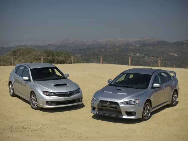 Mitsubishi Lancer EVO И Impreza WRX STI