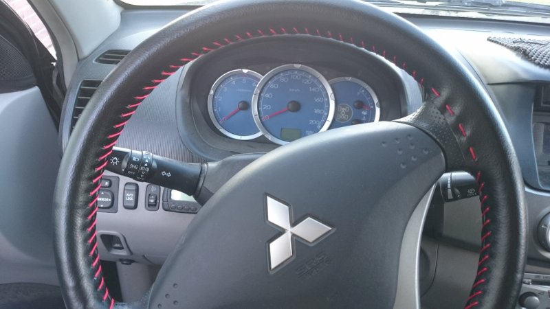 Mitsubishi l200 перетяжка руля