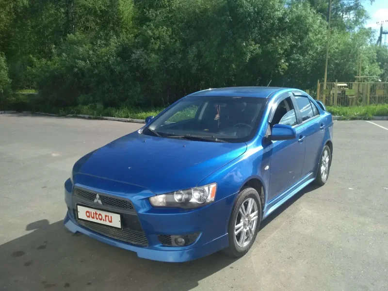 Mitsubishi Lancer, 2008 синий