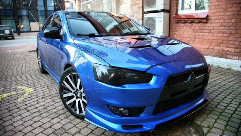 Mitsubishi Lancer x 10 Blue Tuning