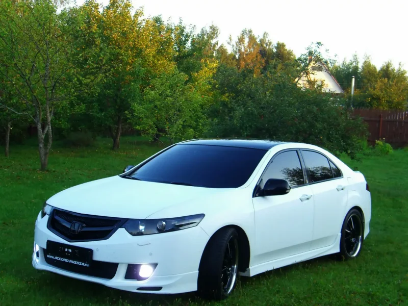 Honda Accord 2008 Tuning белый