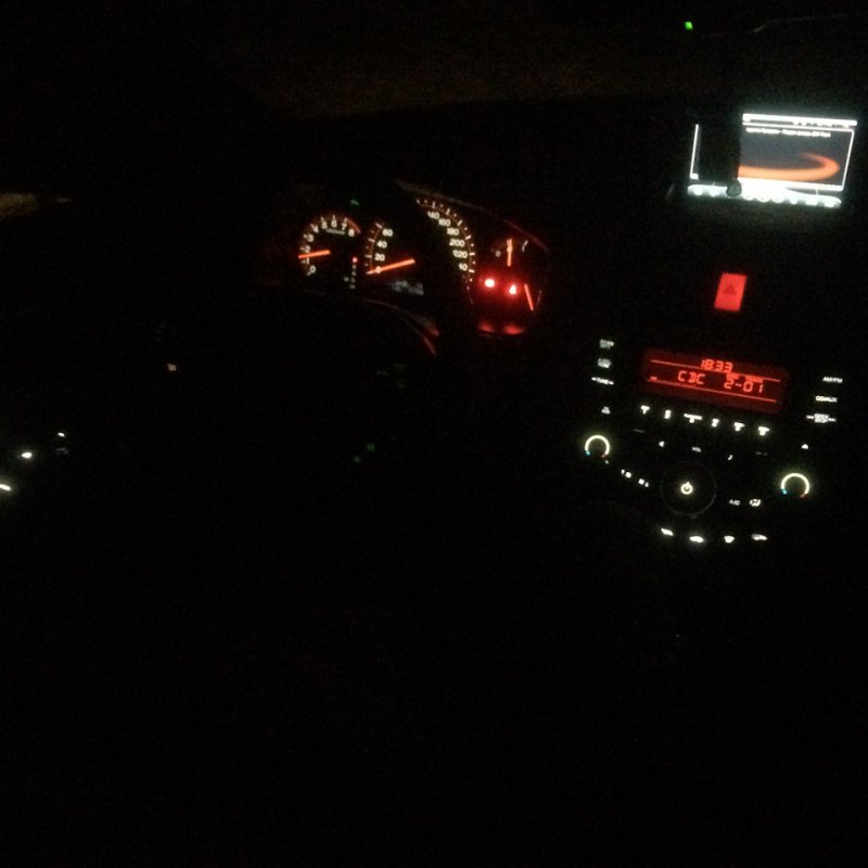 Авто Хонда в ночи