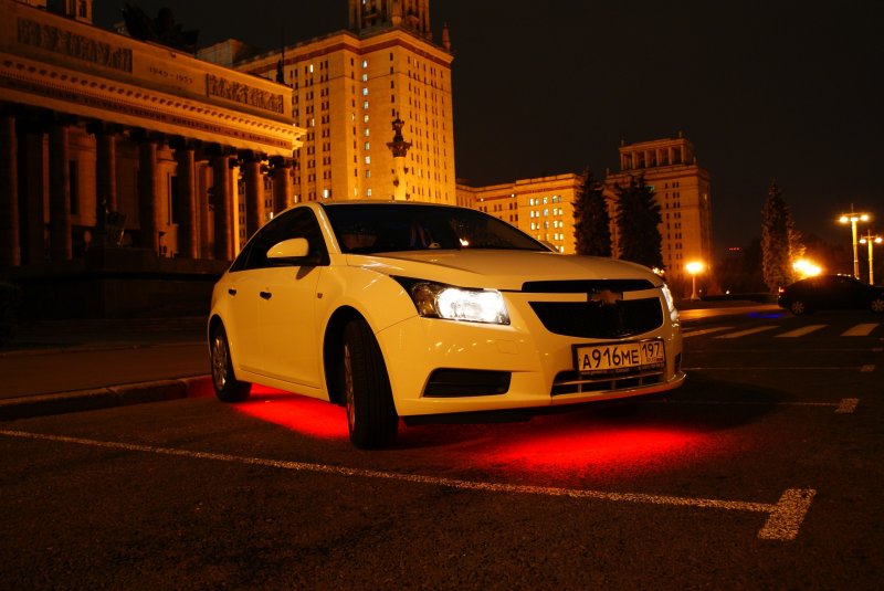 Chevrolet Cruze неоновая подсветка