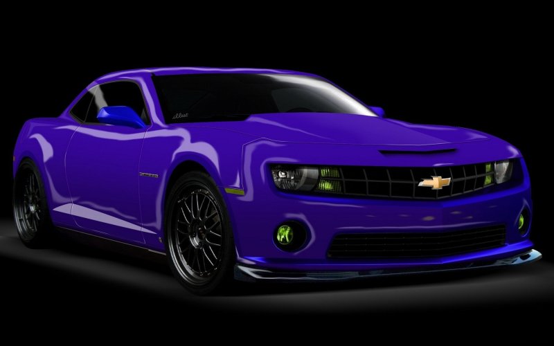 Chevrolet Camaro фиолетовая