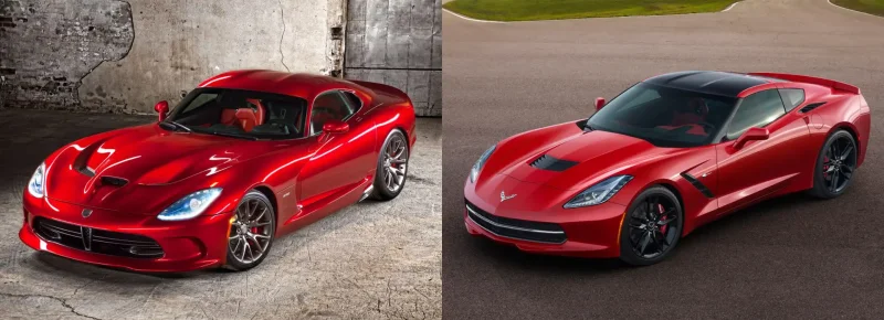 Chevrolet Corvette, dodge Viper