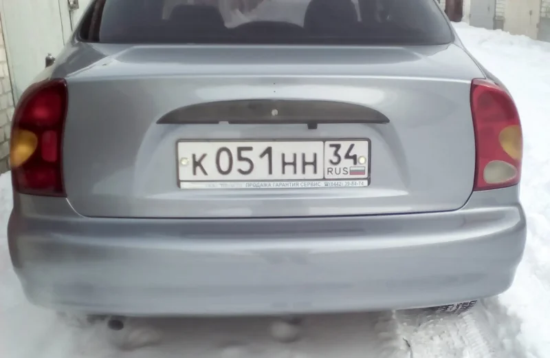 Шевроле Ланос вид сзади фото