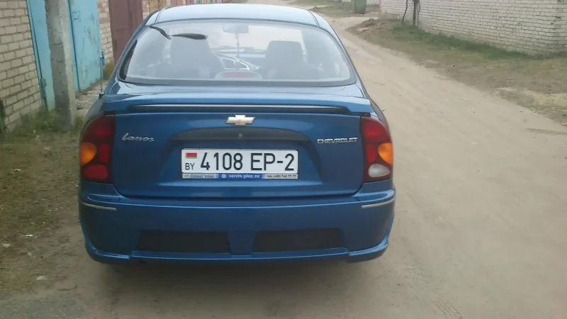 Ланос 2009 бампер задний sat