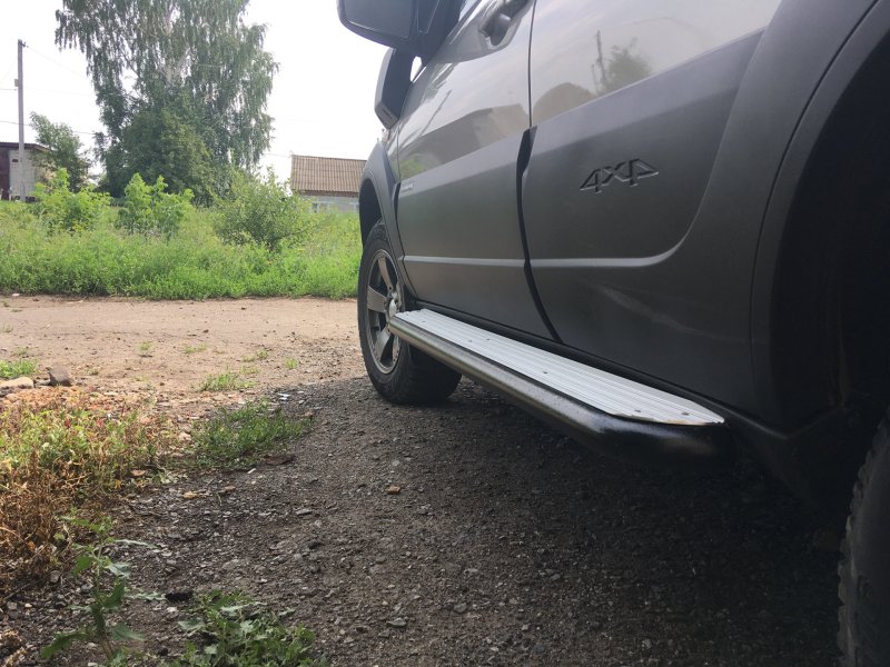 Защита порогов Нива Шевроле