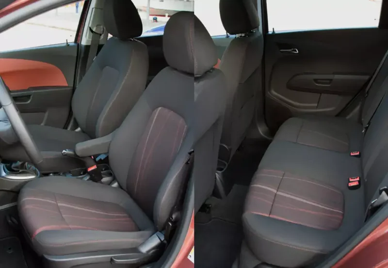 Chevrolet Aveo 2010 салон сзади