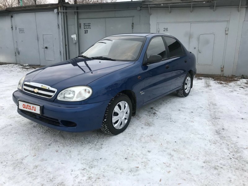 Шевроле Ланос синий