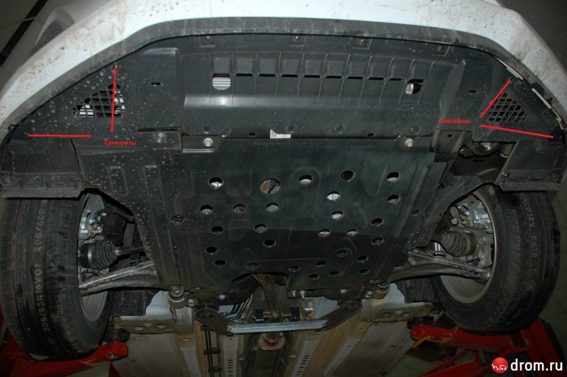 Защита днища Cruze 2012