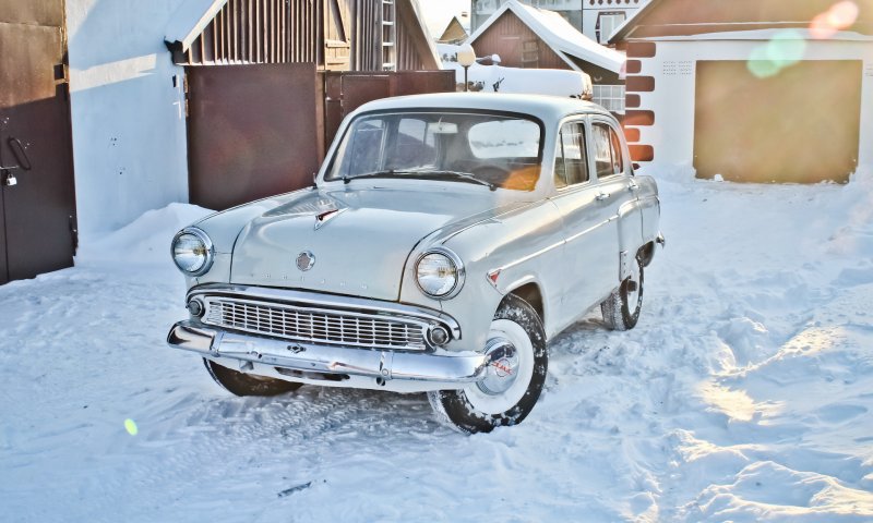 Москвич 407 зимой