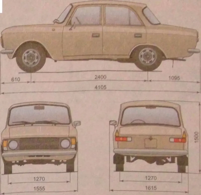 Колесная база Москвич 412