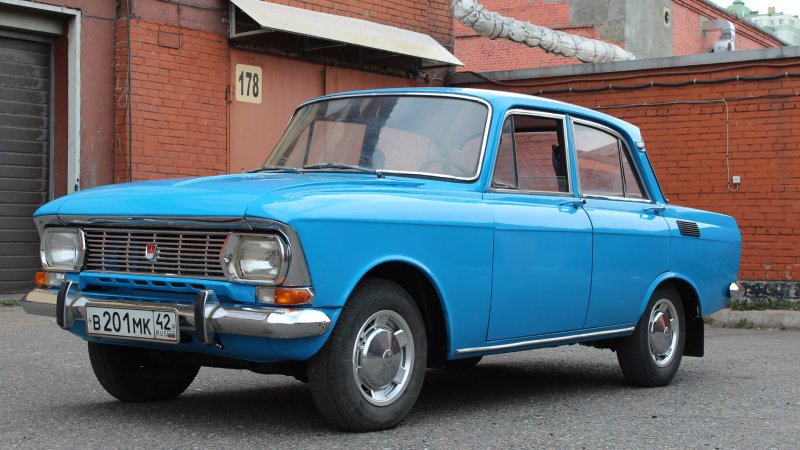 Москвич 2140 голубой Авалон