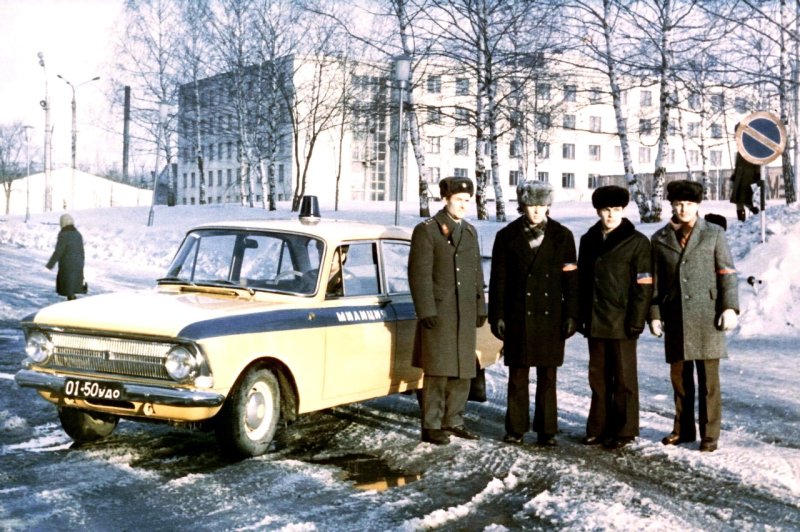 Советская милиция зимой