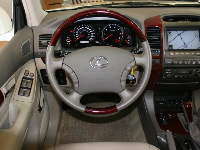 Lexus gx470 2008 белый салон