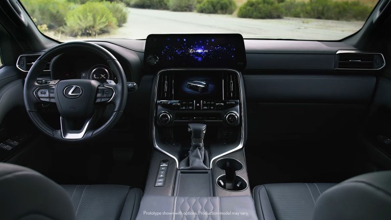 Lx600 f Sport Black Lexus 2022 Interior