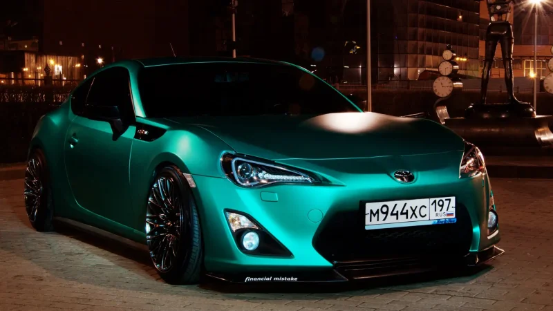 Тойота gt86 бирюзовая