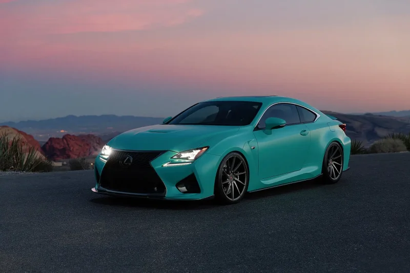 Lexus RC 500 зеленый