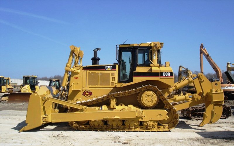 Бульдозер Cat d8r направляющая