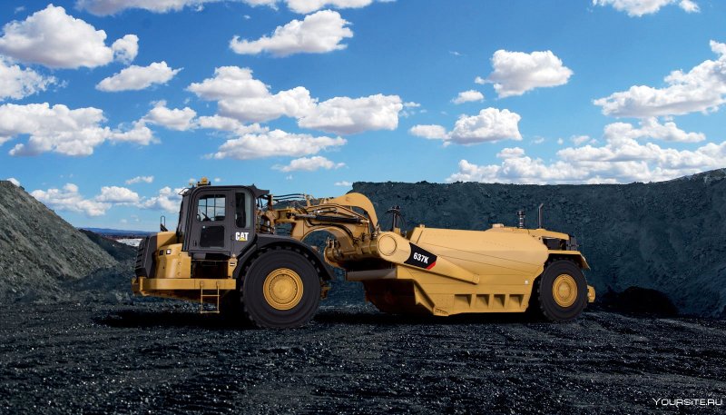 Скрепер Caterpillar 637f