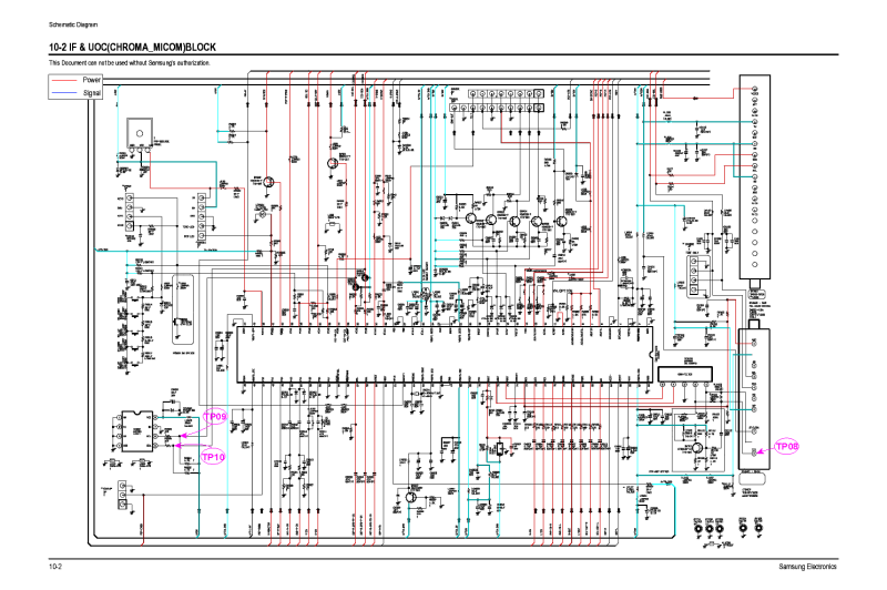 Схема телевизора SAMSUNG CS14F2R