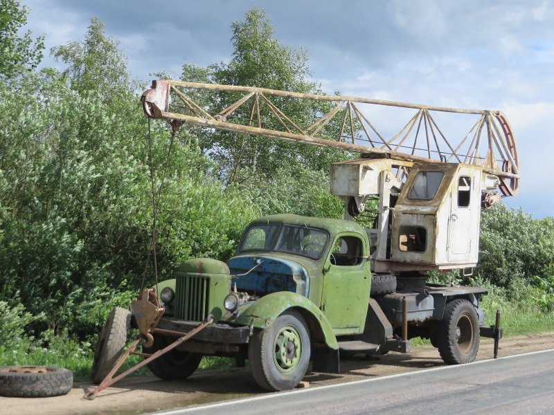 ЗИЛ 164 кран автокран