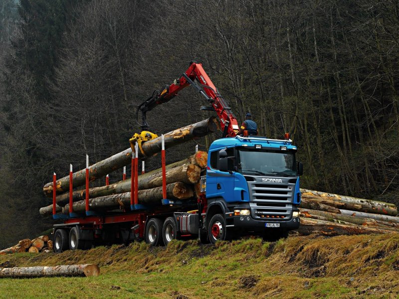 Scania 370 лесовоз